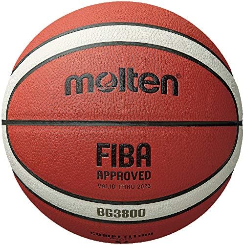Molten Basketball, FIBA Approved, Adult Size 7, 1 Set, 1 Piece, 28.5 inches, Orange\/Cream