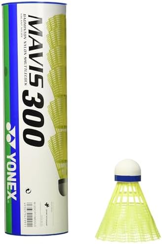 YONEX Mavis 300 Yellow Nylon Shuttlecocks 1\/2doz