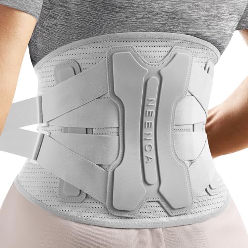 NEENCA Back Brace for Lower Back Pain Relief with Bionic Support System, Lumbar Support Belt for Women&amp;Men with Lumbar Pad, Soft Breathable 3D Knit Fabric for Herniated Disc, Sciatica, Scoliosis..