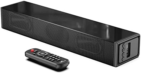 LARKSOUND Small Sound Bar for TV, PC, Gaming, Surround Sound System, Mini TV Speaker Soundbar with Bluetooth\/HDMI ARC\/Optical\/AUX\/USB Connections
