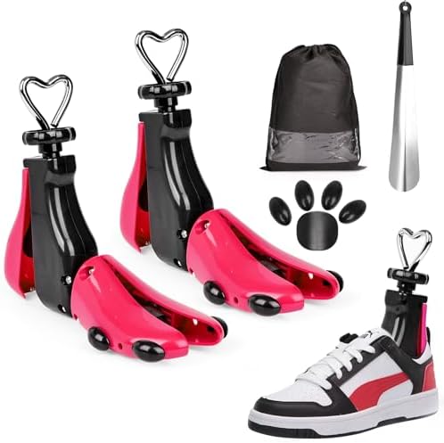 Furneeture 2 Pieces Shoe Stretcher Boot Stretcher, Adjustable Width and Length Shoe Expander Shoe Widener Stretcher Women Men