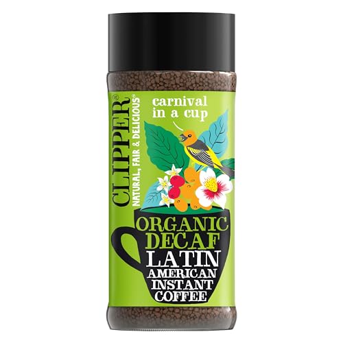 Clipper Coffee: Latin American Decaf Instant Coffee \u2013 Medium Roast Coffee, Freeze Dried &amp; Ethically Sourced \u2013 100g (3.53oz)