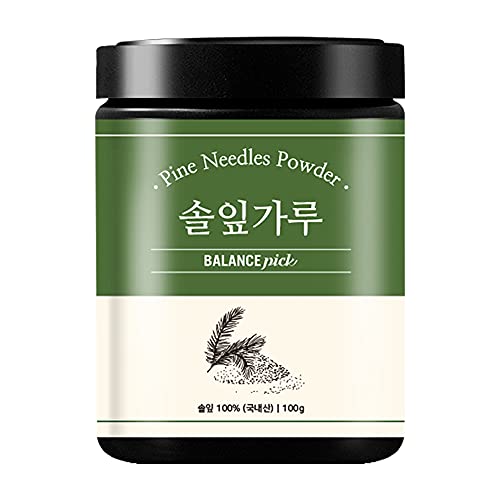 BALANCE PICK Natural Pine Needle Tea Powder - Product of Korea - 솔잎가루 (3.52oz (100g))