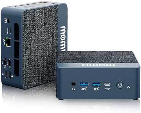 AWOW Mini PC Intel Core i5 12600H(12C\/16T, up to 4.5GHz), HI12 Mini Computers 16GB DDR4 512GB PCIe3.0 SSD, Mini Desktop Computers Triple Display 4K, RJ45 2.5G LAN, Type C, WiFi 6, BT5.2
