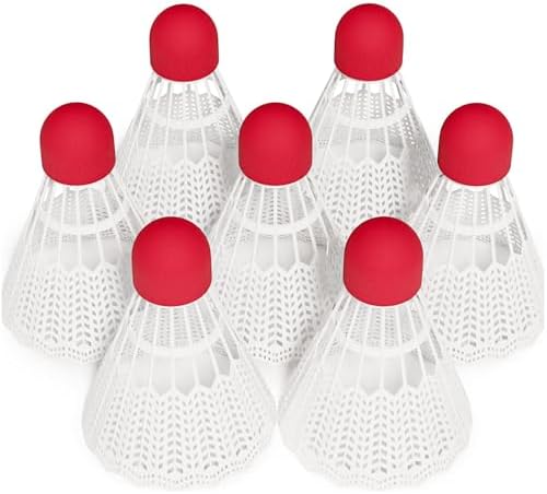 EAGLES 7 Pack Plastic Badminton Birdies - Bedminton Shuttlecocks - Not Recommended for Professional Players - Birdie Ball for Indoor and Outdoor - Backyard Sports Games Shuttle Balls