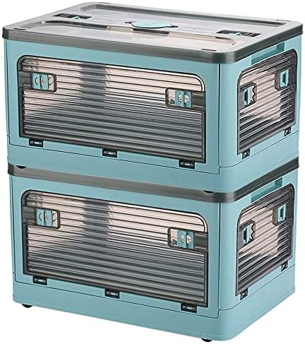 UNDERCURRENT SURGING Collapsible Storage Bins,Storage Bins with Lids,Stackable 8.2Gal Folding Storage Box