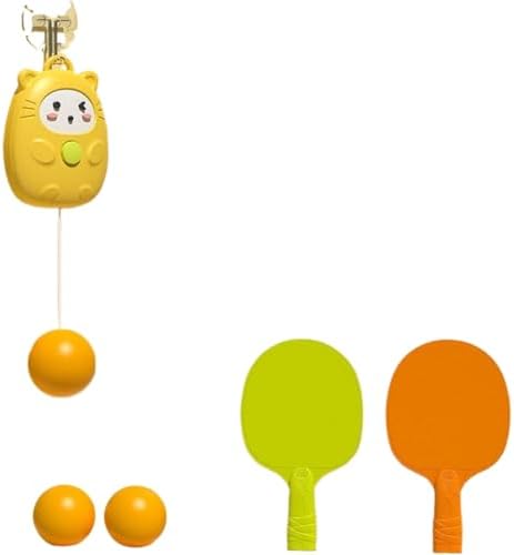 KBBYT Table Tennis Exercise Machine Neck and Back Massager Puzzle Suspension Indoor Sensory Integration Parent Child Practice Correction Suspension Hand Eye Coordination Home, Office Body Electric Mas