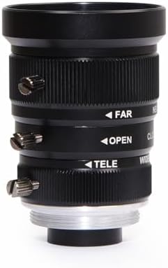 MOKOSE 5-12mm CCTV Camera Lens 6MP Pixels 1\/1.8&#34; Zoom C-Mount Industrial Camera Manual Lens Low Distortion(with lR650nm Filter)