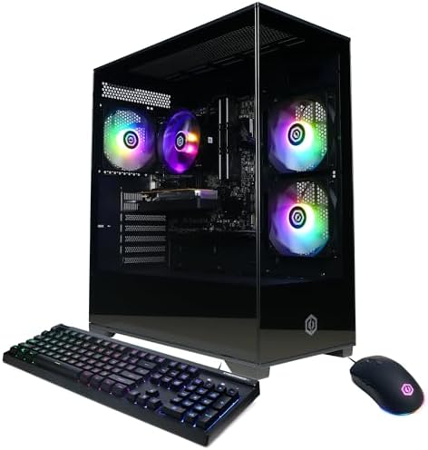 CyberPowerPC Gamer Master Gaming PC, AMD Ryzen 5 5500 3.6GHz, Radeon RX 6400 4GB, 16GB DDR4, 500GB PCIe Gen4 SSD, WiFi Ready &amp; Windows 11 Home (GMA3100A)