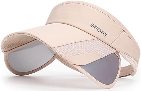 Sun Visor Hat for Women and Men - Retractable Brim Sport Hat, Summer Golf Tennis Running Beach Hat with Ponytail Hole