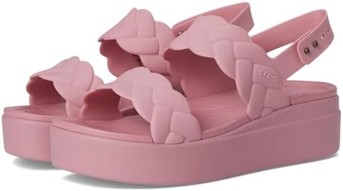 Crocs Women&#39;s Brooklyn Woven Low Wedge Sandal