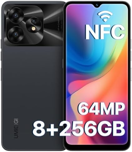 UMIDIGI A15 Cell Phones 16(8+8)G+256G, Android 13 Mobile Phone, 64MP Main Camera Octa Core Smartphone Unlocked 6.7\u201D HD+ Full-View Waterdrop Screen, 5000mAh Battery 20W Fast Charging, 4G Dual SIM,