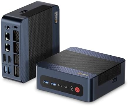 BOSGAME M4 Neo Mini PC Desktop Computers, AMD Ryzen 7 7840HS, 32GB DDR5 1TB PCle SSD, 4K Triple Display, USB4.0, Oculink, Dual 2.5G LAN, Wi-Fi 6E\/BT5.2, Compact Silent PC for Gaming, Office &amp; Des