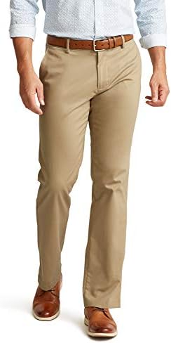 Dockers Men&#39;s Straight Fit Signature Lux Cotton Stretch Khaki Pant