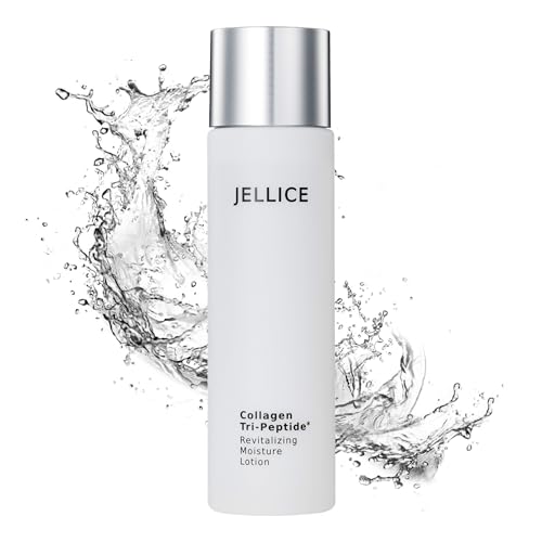 JELLICE Revitalizing Moisture Toning Collagen Lotion for Face - Lightweight Face Lotion for Women of All Skin Types with Collagen Tripeptides for Enhanced Hydration - Japanese Cosmetics - 4.06 fl oz