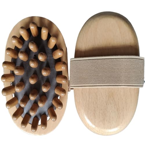 Wooden massager, Neck and Back comb Massager, manual roller massage tool, portable meridian massager Natural Massage comb Stick Tools ChuWenSheng469