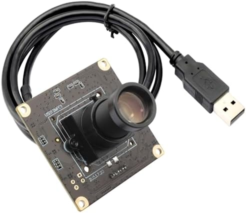 SVPRO 1080P 120fps High Speed Camera Module 12MP 4K 30fps Industrial Video Camera with M12 Lens 25mm Focal Length Narrow Angle UVC Security Monitoring Camera for PC Laptop Raspberry Pi