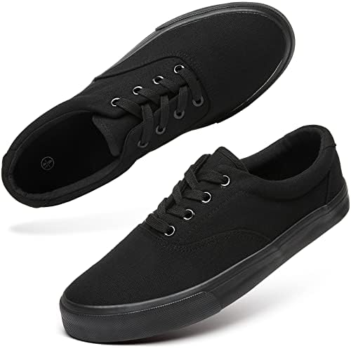 yageyan Men\u2019s Low Top Canvas Walking Shoes Lace-up Fashion Sneakers Casual