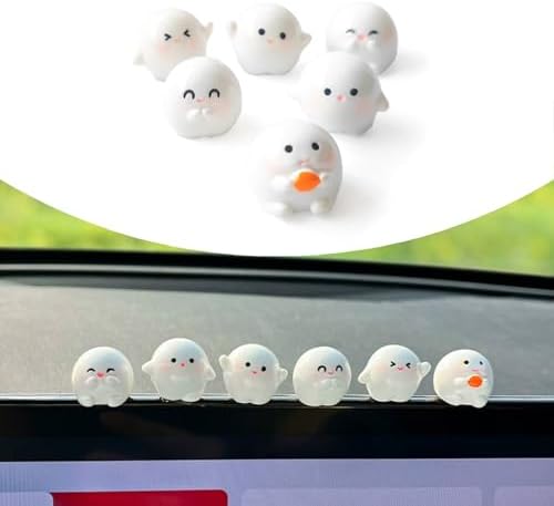 ZINREOG Adorably Playful Pixie,6 Pcs Automotive Interior Decoration Accessories for Car Rearview Mirror and Dashboard,Cute Anime Decor for Home Garden Office,Car Decor for Women，Funny Ornament Gifts