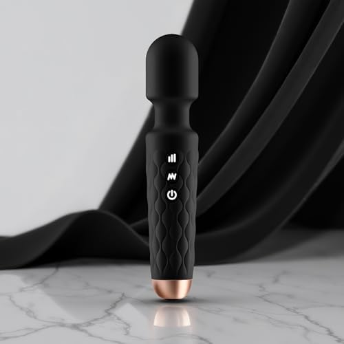 UEPGFK Personal Massager - Quiet Handheld 4-Hour Cordless Percussion Body Massager for Deep Back Relief, 8-Speed &amp; 20-Mode