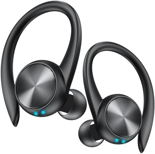 GameXtrem Wireless Earbuds 60H Playback Earphones Earbuds Charging Case Digital Display Wireless Bluetooth Ear Buds with Ear Hooks for Sports\/Workout in-Ear Headphones for TV\/Phone\/Laptop\/ipad