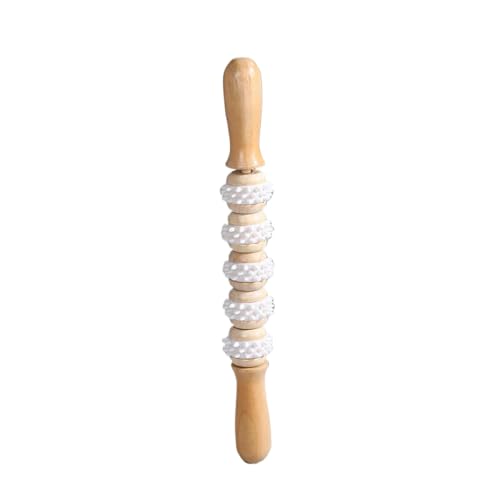Wooden massager, Neck and Back comb Massager, manual roller massage tool, portable meridian massager Natural Massage comb Stick Tools ChuWenSheng465