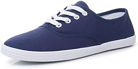 VenusCelia Women&#39;s Rainbow Lace Up Sneaker Shoes