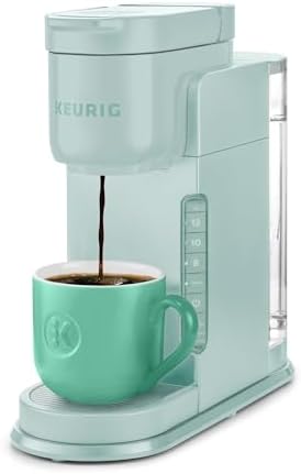 Keurig K-Express Single Serve K-Cup Pod Coffee Maker, 3 Brew Sizes, Strong Button Feature, 42oz Removable Reservoir, Mint