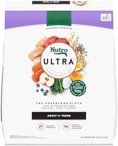 Nutro Ultra Adult Dry Dog Food with a Trio of Proteins from Chicken, Lamb and Salmon, 30 lb Bag