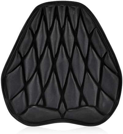 SaferCCTV Motorcycle Seat Cover ATV Padded Seat Protector,Motorcycle Seat Cushion Air Cooling 3D Motorcycle Seat Pad(New Size L)