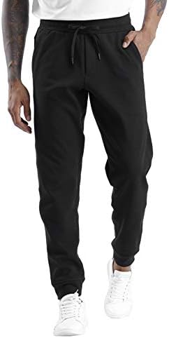 THE GYM PEOPLE Mens&#39; Fleece Joggers Pants with Deep Pockets in Loose-fit Style