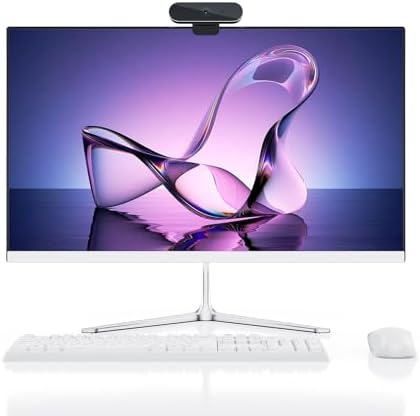 23.8&#34; All in One Desktop Computer, with Wireless Keyboard &amp; Mouse Kit, 2.9GHz Intel CPU, FHD, 16GB RAM, 512GB SSD, Windows 11, WiFi 6, Bluetooth 5.2, 720P Webcam, Quiet &amp; Fast Run for Home