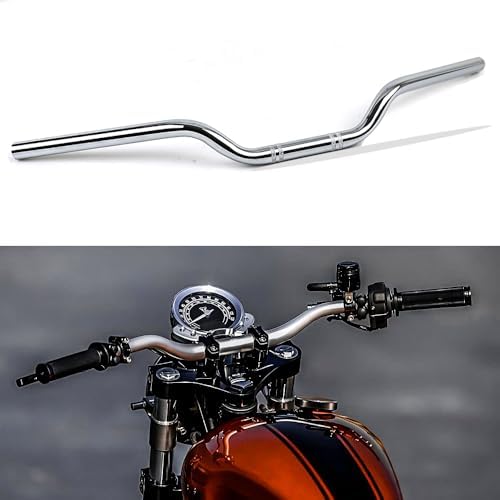 DREAMIZER 7\/8 motorcycle handlebars, Universal 22mm Handlebars Motorcycle Bars for Bobber Cafe Race Dirt Bike and More