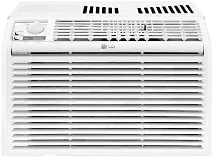 LG 5000 BTU Window Air Conditioners [2023 New] Easy Mechanical Control Ultra-Quiet Compact-size Cools Washable Filter 150 Sq.Ft. for Small Room AC Unit air conditioner Easy Installation White LW5023