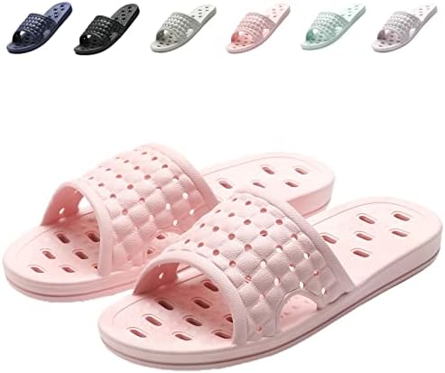 COZYAREA Shower Shoes Quick Dry Non-Slip Bathroom Slippers for Men Women Dorm Home Slides