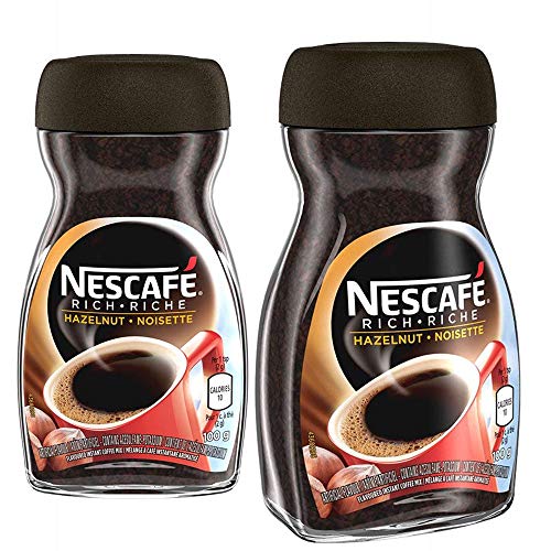NESCAFÉ Rich Hazelnut, Instant Coffee, 100g Jar  2- Pack