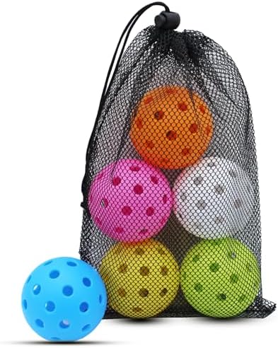Magicorange Pickleball Balls, 40 Holes Outdoor Pickleballs, High Elasticity &amp; Durable Pickle Balls for All Style Pickleball Paddles