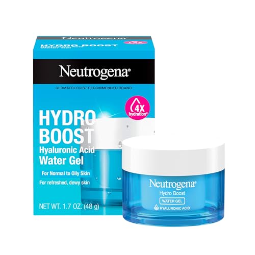 Neutrogena Hydro Boost Water Gel, 24 Hr Hydration for Normal\/Oily Skin, Signature Fragrance, Face Moisturizer with Hyaluronic Acid, Skin Care for Juicy, Deeply Hydrated Skin, 1.7 oz