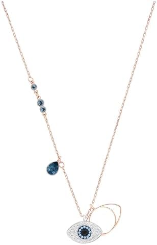Swarovski Women&#39;s Symbolica Evil Eye Pendant Necklace, Blue, Mixed Metal Finish