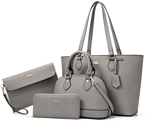 4-piece women's fashionable handbag wallet shoulder bag casual handbag crossbody bag, handbag set for women and girls