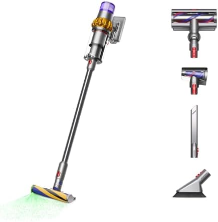 Dyson V15 Detect Plus Cordless Vacuum, Yellow\/Nickel