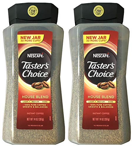 Taster&#39;s Choice Original Gourmet Instant Coffee 14 Oz, Pack of 2