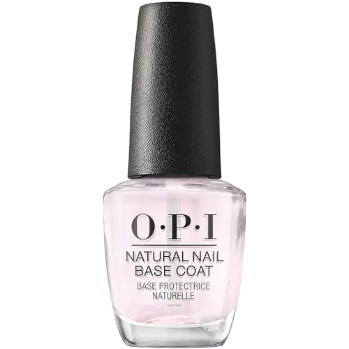 OPI Nail Lacquer Base Coat  Clear Nail Polish Base Coat Chip Resistant, Protects Nails, Prevents Discoloration