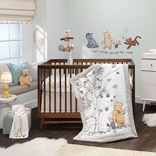Lambs &amp; Ivy Disney Baby Storytime Pooh 3-Piece Nursery Crib Bedding Set