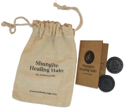 Shungite Stone Sticker  Protection for Cellphone, Laptop, Ipad and Electronic Devices  Laxmi Ganesha Pair  Festive Gifting (Pack of 2)