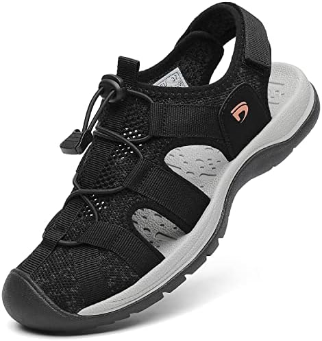 Dannto Women&#39;s Sport Sandals Close Toe Mesh Hiking Outdoor Athletic Casual Walking Sandals Water Shoes