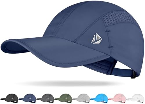 YANIKY Quick-Dry Running Hat for Men &amp; Women Cooling Hat UPF 50+ Thin Baseball Cap Lightweight Breathable Mesh Sport Hats