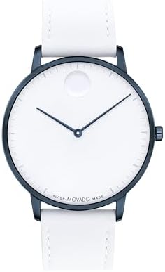 Movado Face Men&#39;s Luxury Quartz Watch - Swiss Movement - Water Resistance 30 Meters (3ATM) - Elegant Timepiece - Gift for Him - 41mm