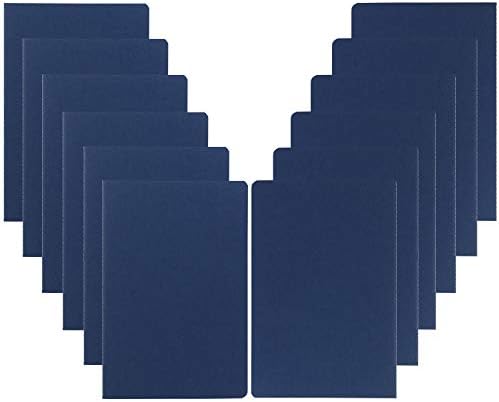 XYark 12 Pack College Ruled Notebook Journals Bulk, Lined Paper, 60 Page, 5.5x8.3 inch, A5, Travel Journal Set for Travelers, Students, Church, Office, Writing Diary Subject Notebooks Planner, Blue