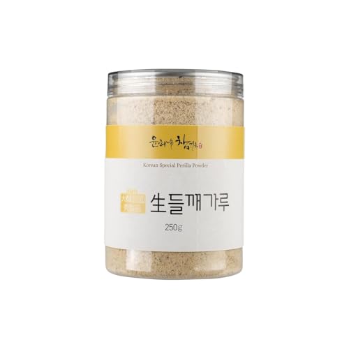 HELLO KFOOD Yecheon Yoon Hye Sook Perilla Powder 생들깨가루 250g \u2013 Premium Korean Perilla Seed Powder with Rich Omega-3, 100% Made in Yecheon, HACCP Certified